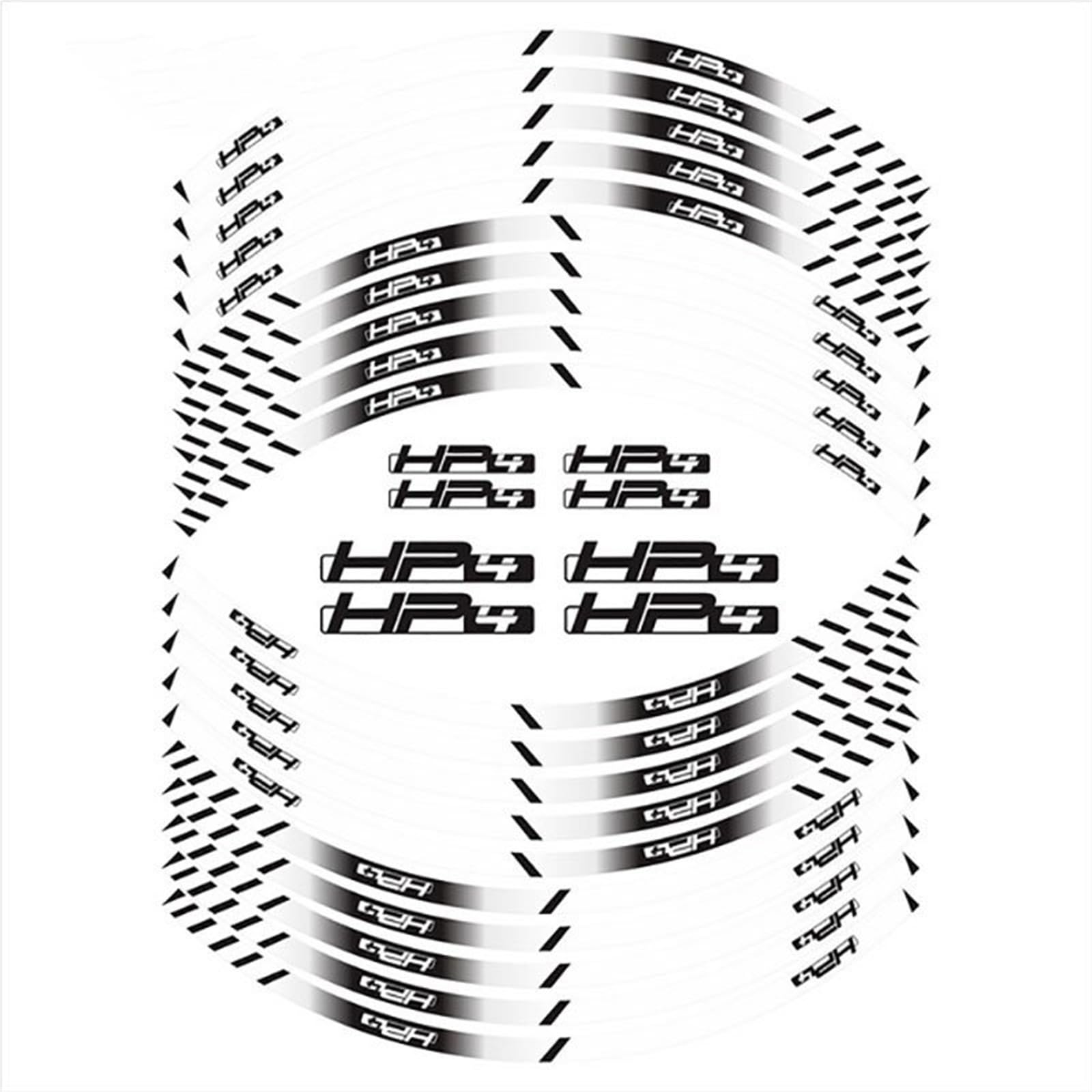 Decorative Stickers Motorcycle Wheel Stickers Reflective Rim Tape Stripes Tire Decor Decals for BMW S1000R S1000RR HP4 S1000XR S1000 R RR XR