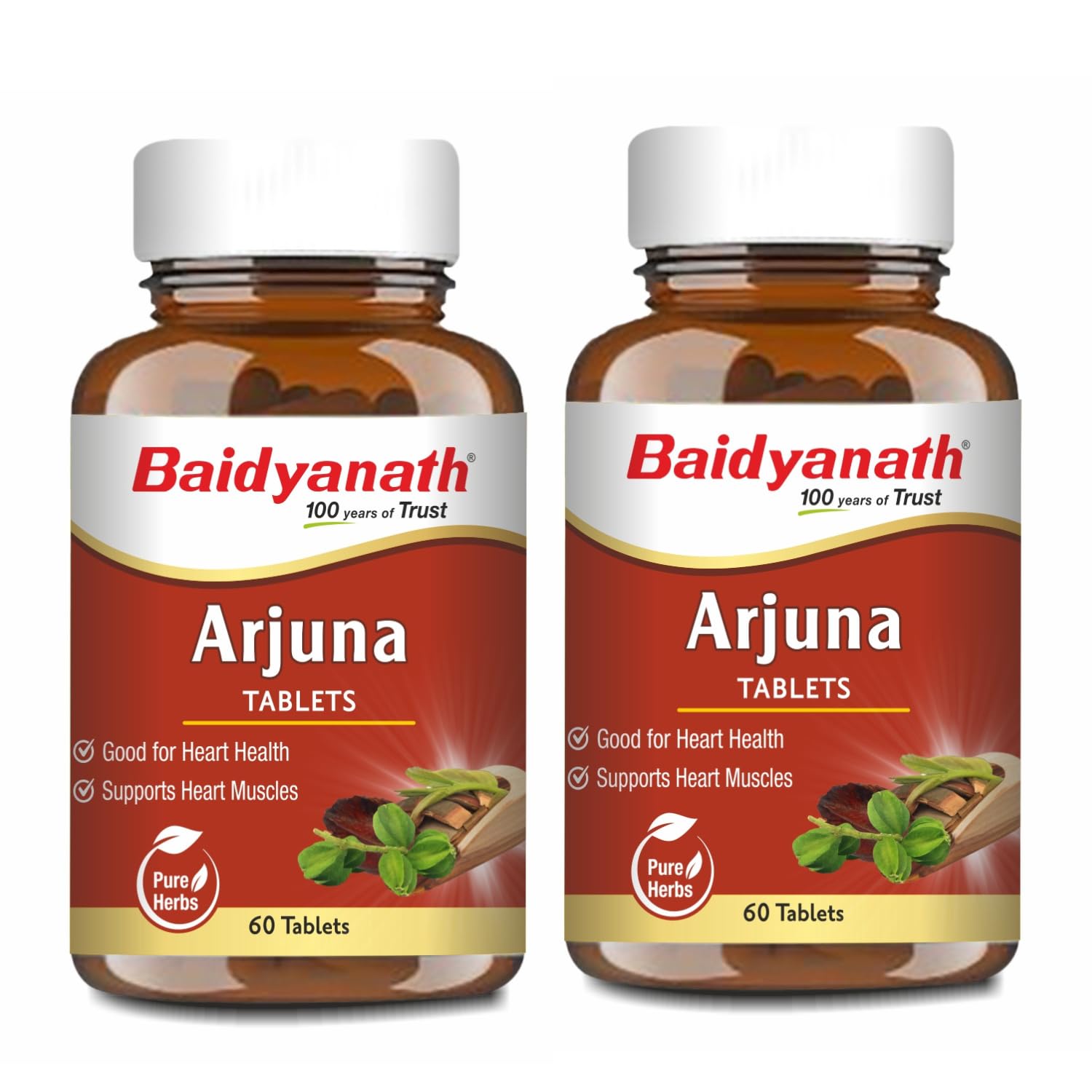 Baidyanath Arjuna Tablets 60 Tabs for Healthy Heart | Helps to maintains Blood & pressure Sugar Level (Pack of 2)-image-17