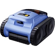 Cordless Robotic Pool Vacuum, Pool Cleaner with Track Drive & Sonar Navigation, 180W Brushless Motor, Wall & Waterline Climbing, 150-Min Runtime, for Inground & Above-Ground Pools up to 2150 Sq. Ft