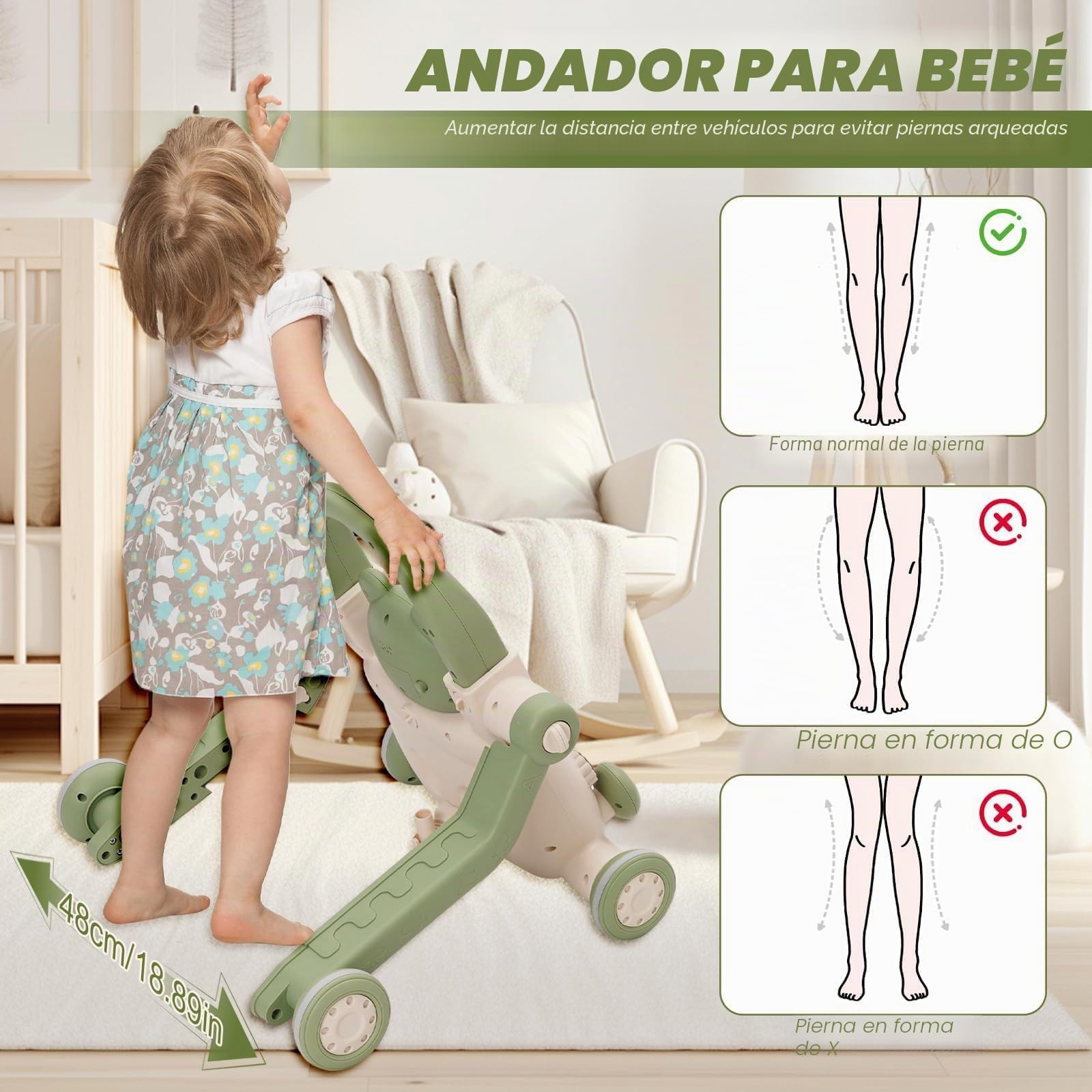 Andador Bebés 3 en 1,con Luces,Música y Juguetes,Velocidad Ajustable Andador,Patinete, Bicicleta sin Pedales,Peso Ajustable,Correpasillos Bebe,Apto Para Bebés Mayores de 6 Meses