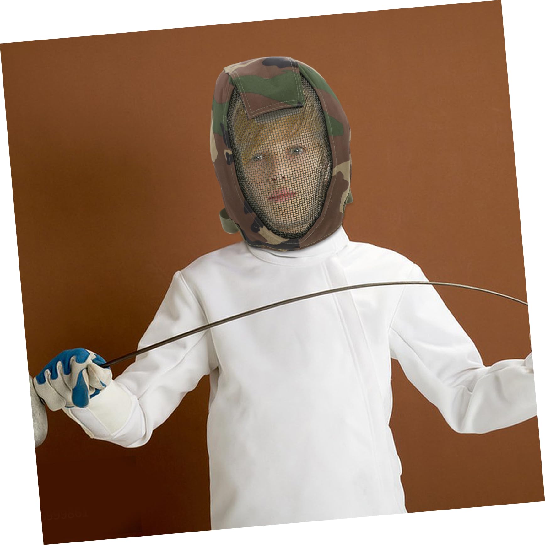 SUPVOX 2pezzi Maschera Protettiva Fencing Full Face Rete Design Resistente Urti e Alta Visibilità Per Allenamenti e Competizioni All
