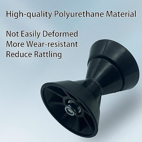 Miniatura 6 de COLOFULWAY Rodillo de arco de 4 pulgadas para remolque de barco con radios para eje de 12 pulgadas