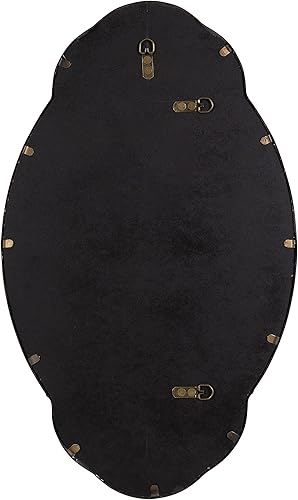 Miniatura 4 de Kate and Laurel Novella Glam Espejo adornado, 18 x 30 pulgadas, dorado, decoración de pared tradicional barroca inspirada