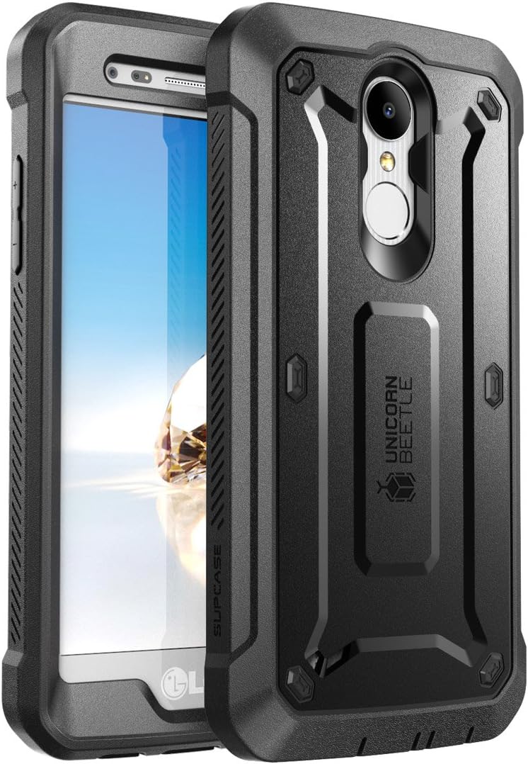 SUPCASE Unicorn Beetle Pro Case for LG Aristo 2 Plus/LG Aristo 2 / Tribute Dynasty/Fortune 2/ Rebel 3 LTE, with Built-in Screen Protector for LG Aristo / K8 2017/ Phoenix 3/ Risio 2 (Black)