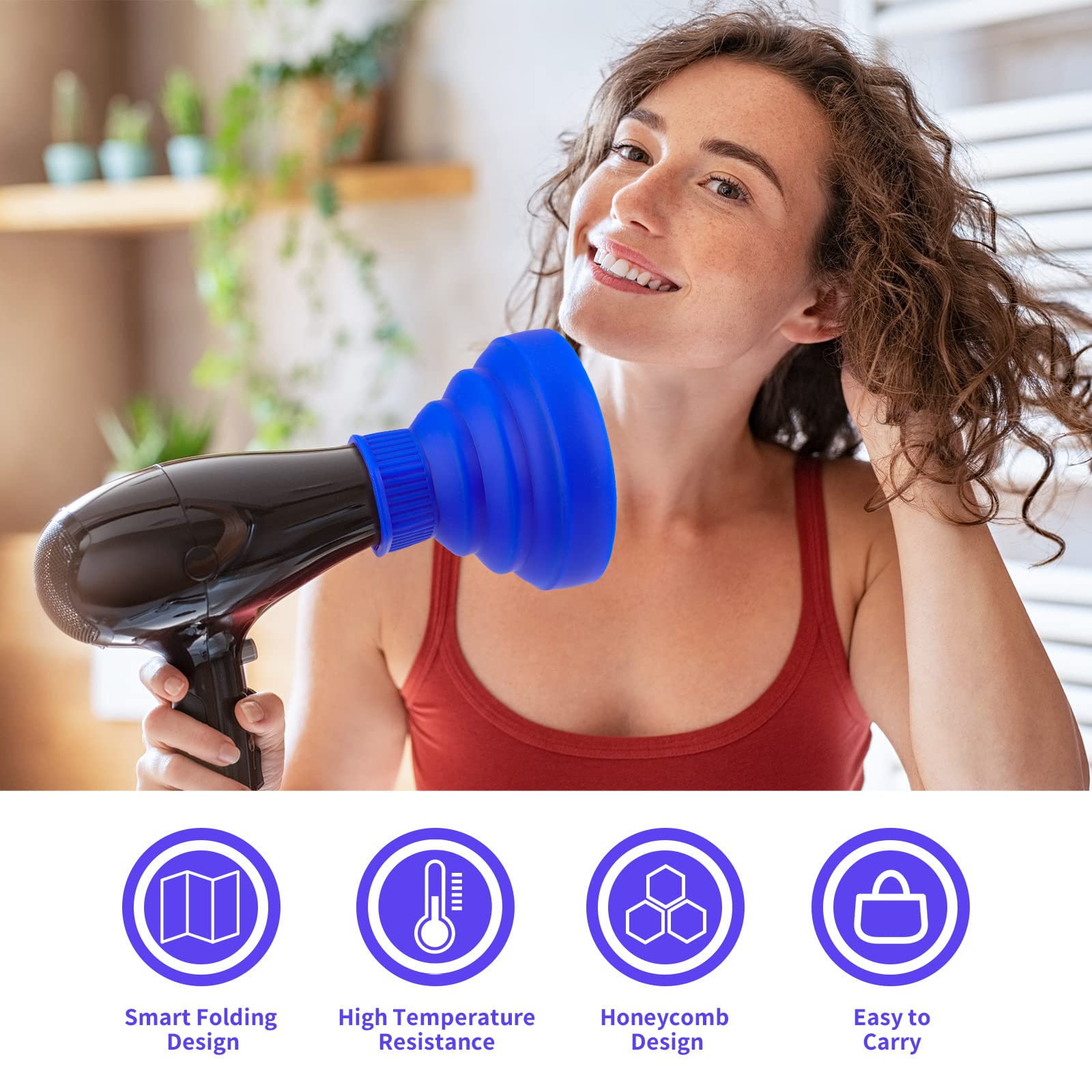 Snapklik.com : Foldable Blow Dryer Diffuser, Segbeauty Travel Hair ...