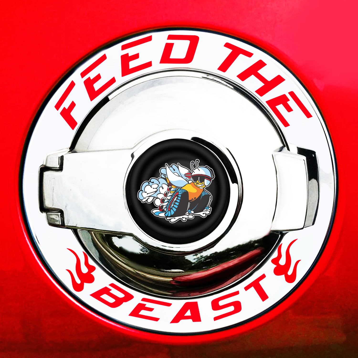 Amazon.com: DECALEPIC for 2015-2026 Dodge Challenger Fuel Door