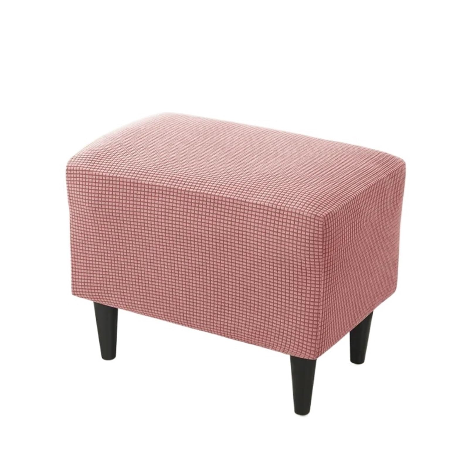 GCYEIDMA Wing Chair Slipcover Wing Chair Cover Stretch Wingback Armchair Covers Solid Color Relax Sofa Slipcovers with Seat Cushion(B3 Footstool Cover)