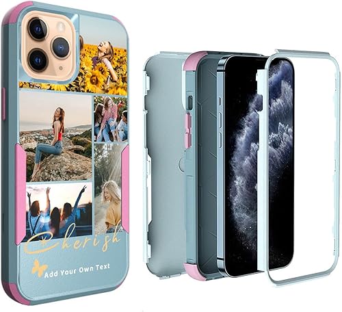 Vista 21 de Funda de teléfono con fotos personalizada para iPhone 11 Pro Max, diseño de collage de imágenes personalizadas, fundas personalizadas para impactos