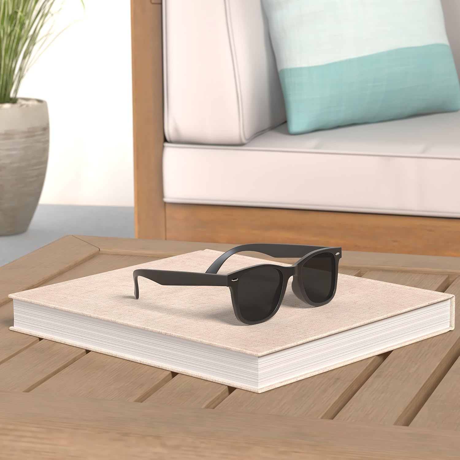 MEETSUN Retro Polarized Sunglasses for Women Men Classic Mirror Lens Driving Trendy Sun Glasses UV Protection (3 Pack) - Image 2