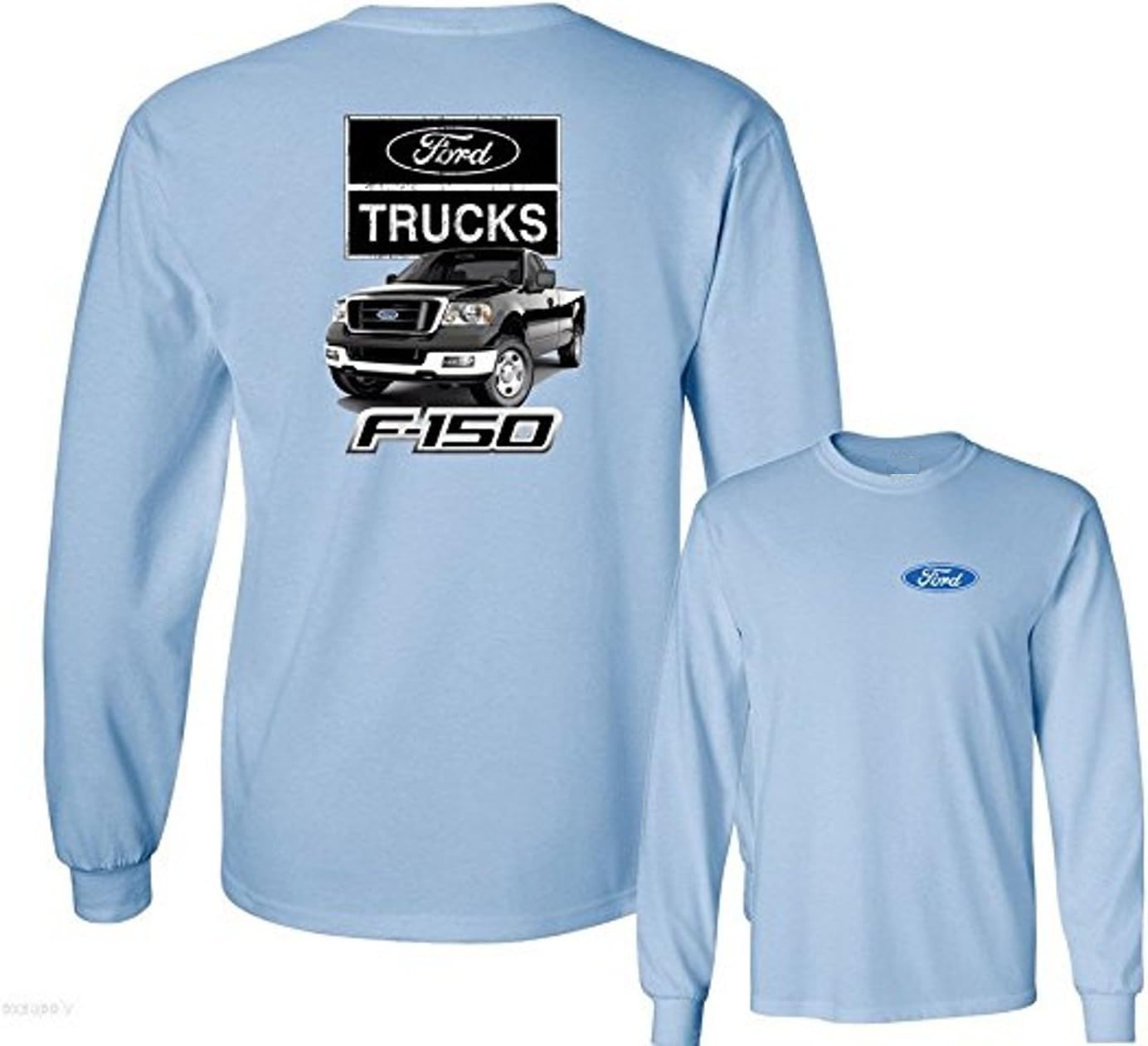 Ford F-150 Black 4x4 Built Tough Truck Long Sleeve TEE F & B