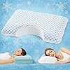 USlixury Side Sleeper Pillow - Adjustable 4 Layer Side Sleeper Pillows for Adults with Superior Support, Curved Neck Support Pillow for Side/Back Sleeper, A Cool Cover CertiPUR-US Memory Foam Pillows