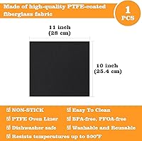 Vista 3 de WMKGG 120 PIEZAS de revestimientos desechables para freidora de aire para la puerta francesa 360 de Emeril Lagasse, hojas de papel pergamino