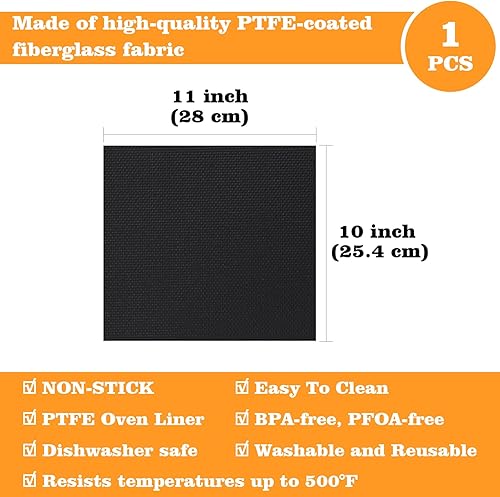 Miniatura 3 de WMKGG 120 PIEZAS de revestimientos desechables para freidora de aire para la puerta francesa 360 de Emeril Lagasse, hojas de papel pergamino