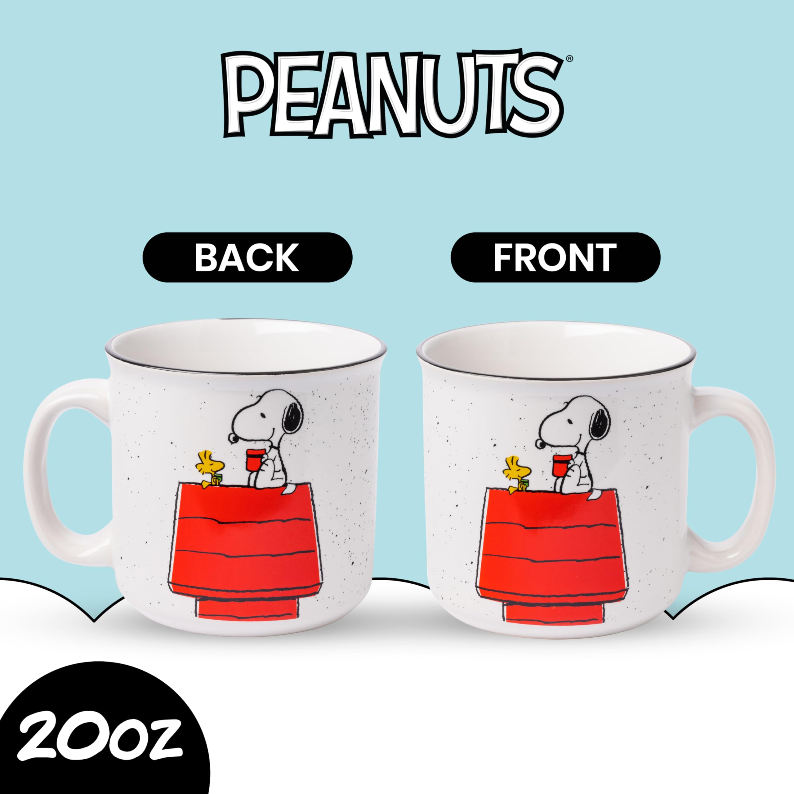 Amazon.com | Silver Buffalo Peanuts Snoopy and Woodstock Get Cozy