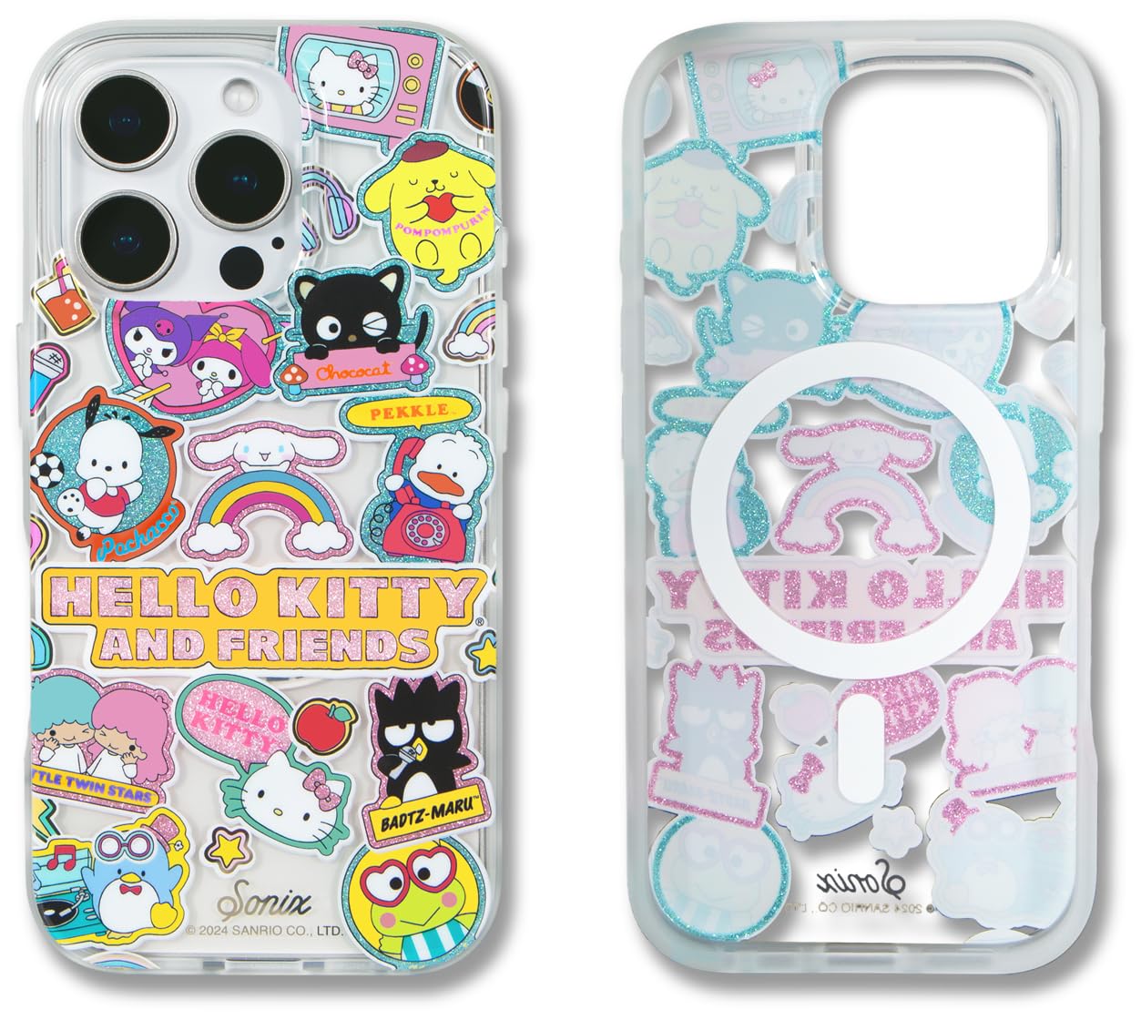 Sonix x Sanrio Case for iPhone 16 Pro | Compatible with MagSafe | 10ft Drop Tested | Hello Kitty and Friends Stickers
