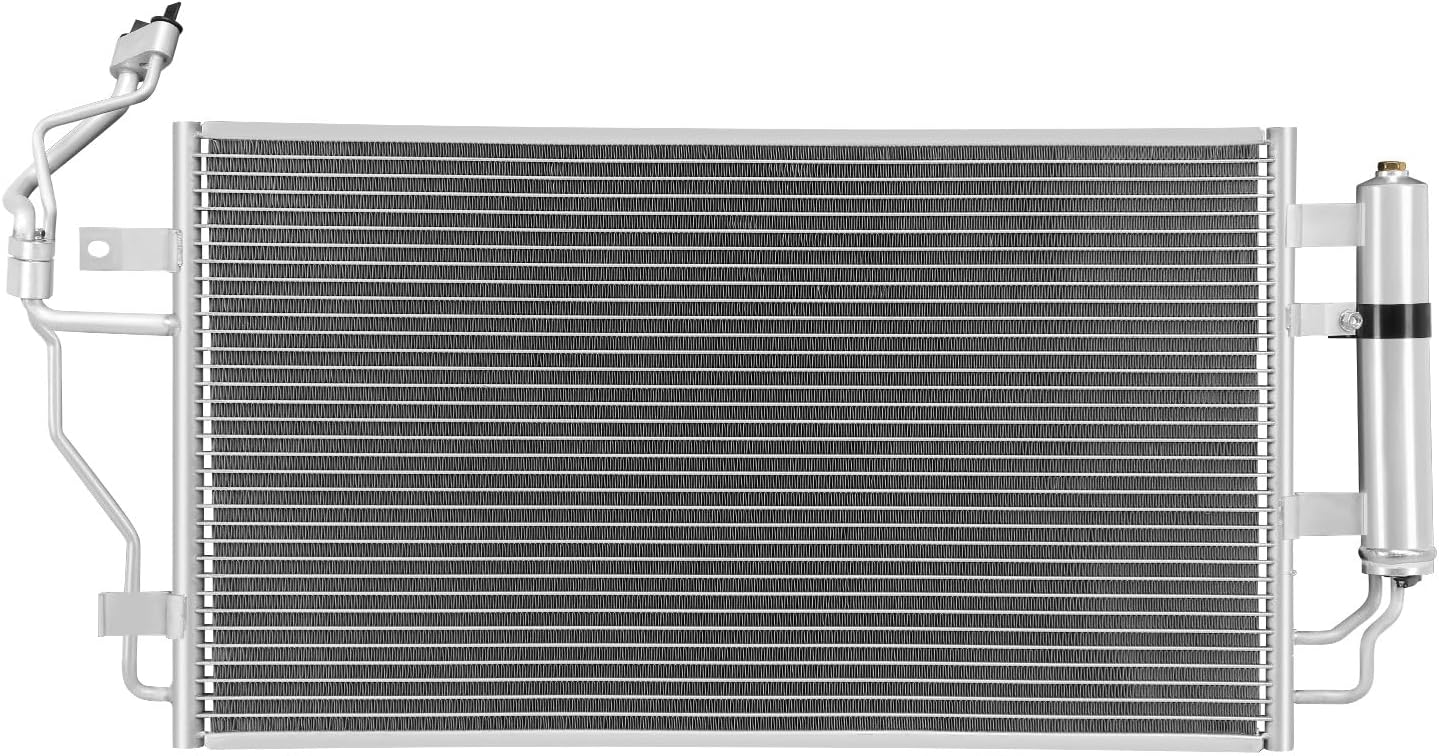 DNA MOTORING Aluminum Air Conditioning A/C Condenser Compatible with Nissan Leaf 2013-2022, NI3030174, OEM-CDS-4368