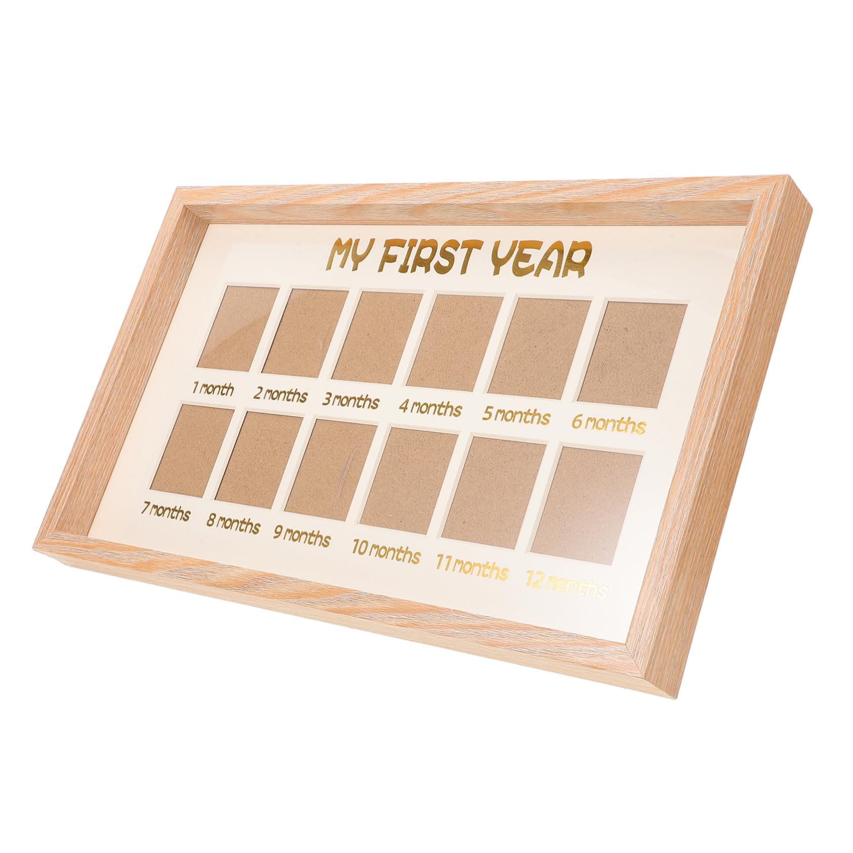 Hemoton 12 Month Milestone Picture Frame First Birthday Present Growth Memorial Frame