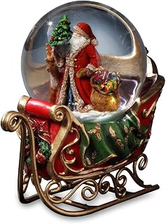 San Francisco Santa Reindeer Sleigh Water Globe