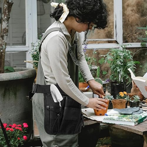 Miniatura 7 de HEALLILY Bolsa de aceite de masaje ajustable, organizador de herramientas de jardinería, estuche protector de aceite esencial para jardinero de salón