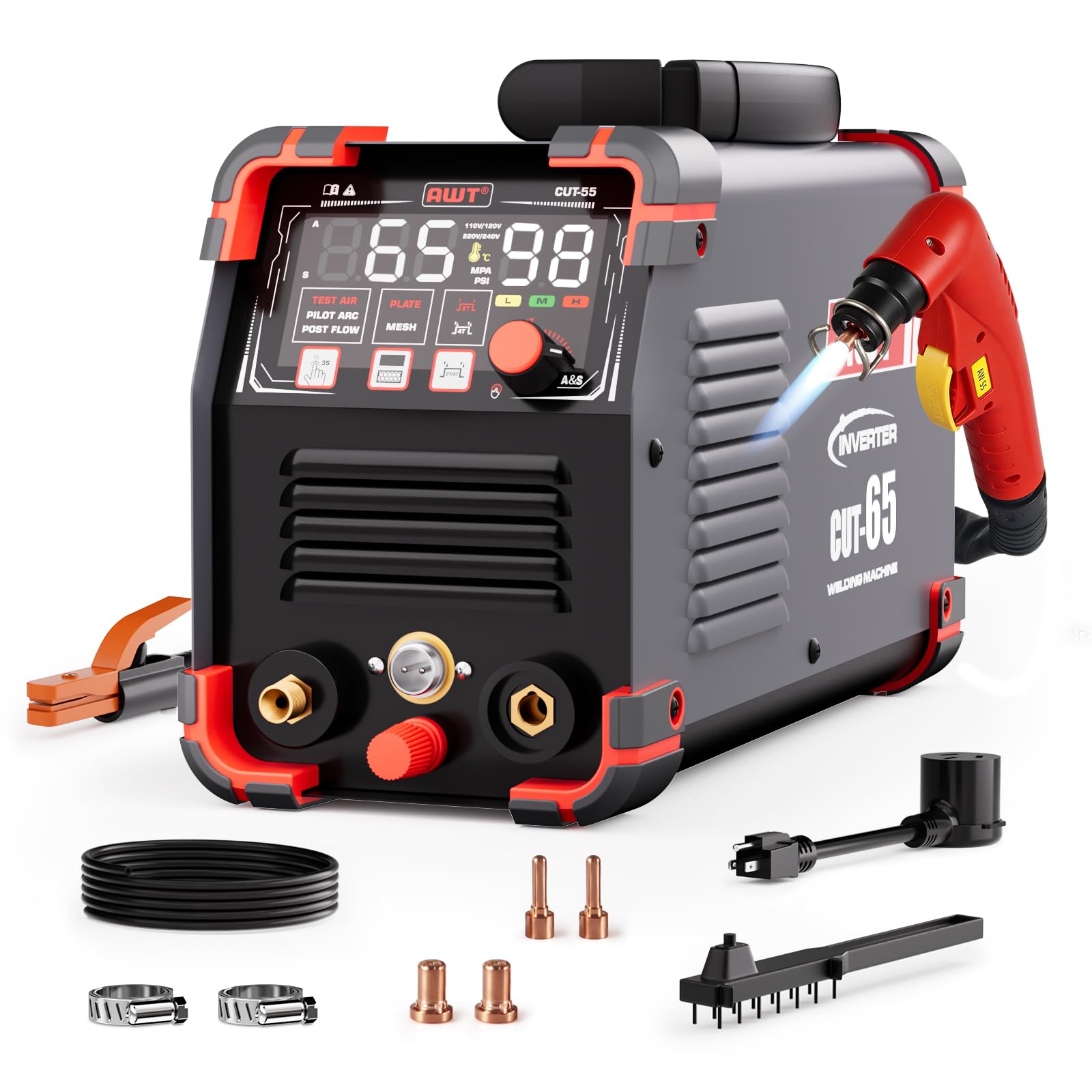 Cortador de plasma para renovar tu taller con AWT 110/220V de 65A
