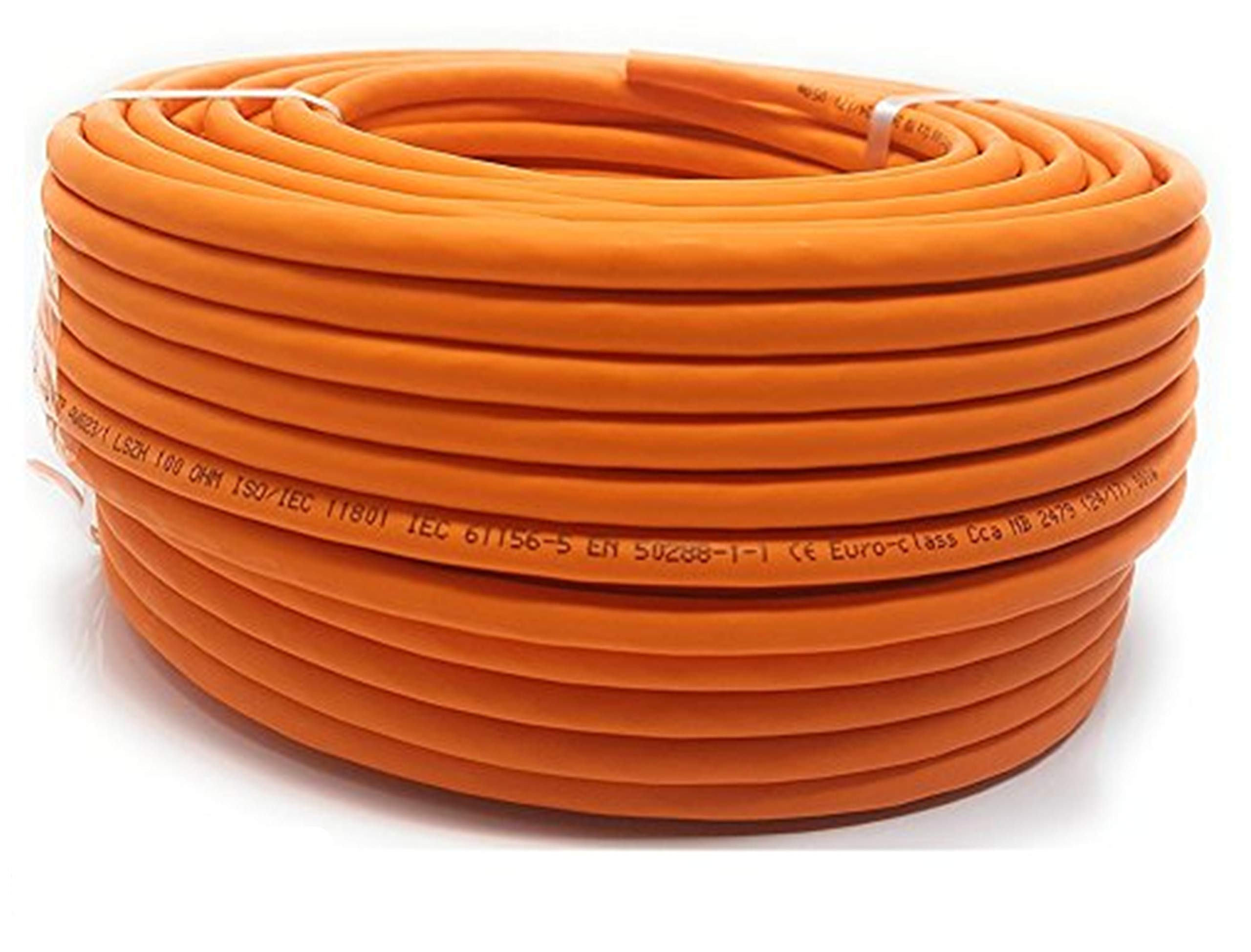 25M Cavo Ethernet Cat 7 Bobina Senza Alogeni 1000 MHz - Cavo di Rete Super Veloce in Rame PoE/PoE+