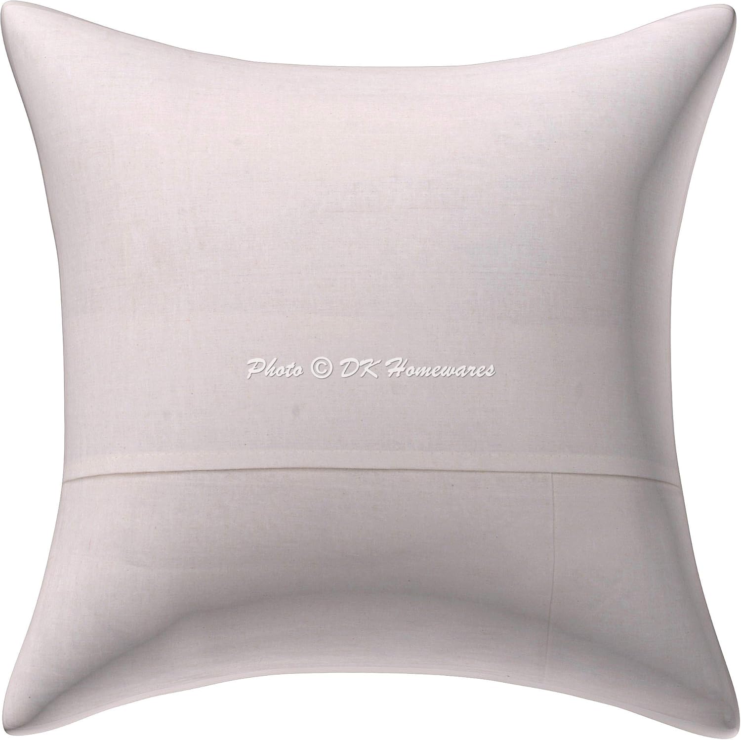 Bohemian Decorative Accent Throw Pillowcases 16 Inch Cotton Kantha Tropicana Indian Square Sofa Cushion Covers (Size - 40x40 cm ; Color: White) - Set of 5 Pcs (Cover Only)