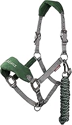 LeMieux Vogue Fleece Headcollar with Lead Rope - Extra Padding, Adjustable at Curb and Poll Strap