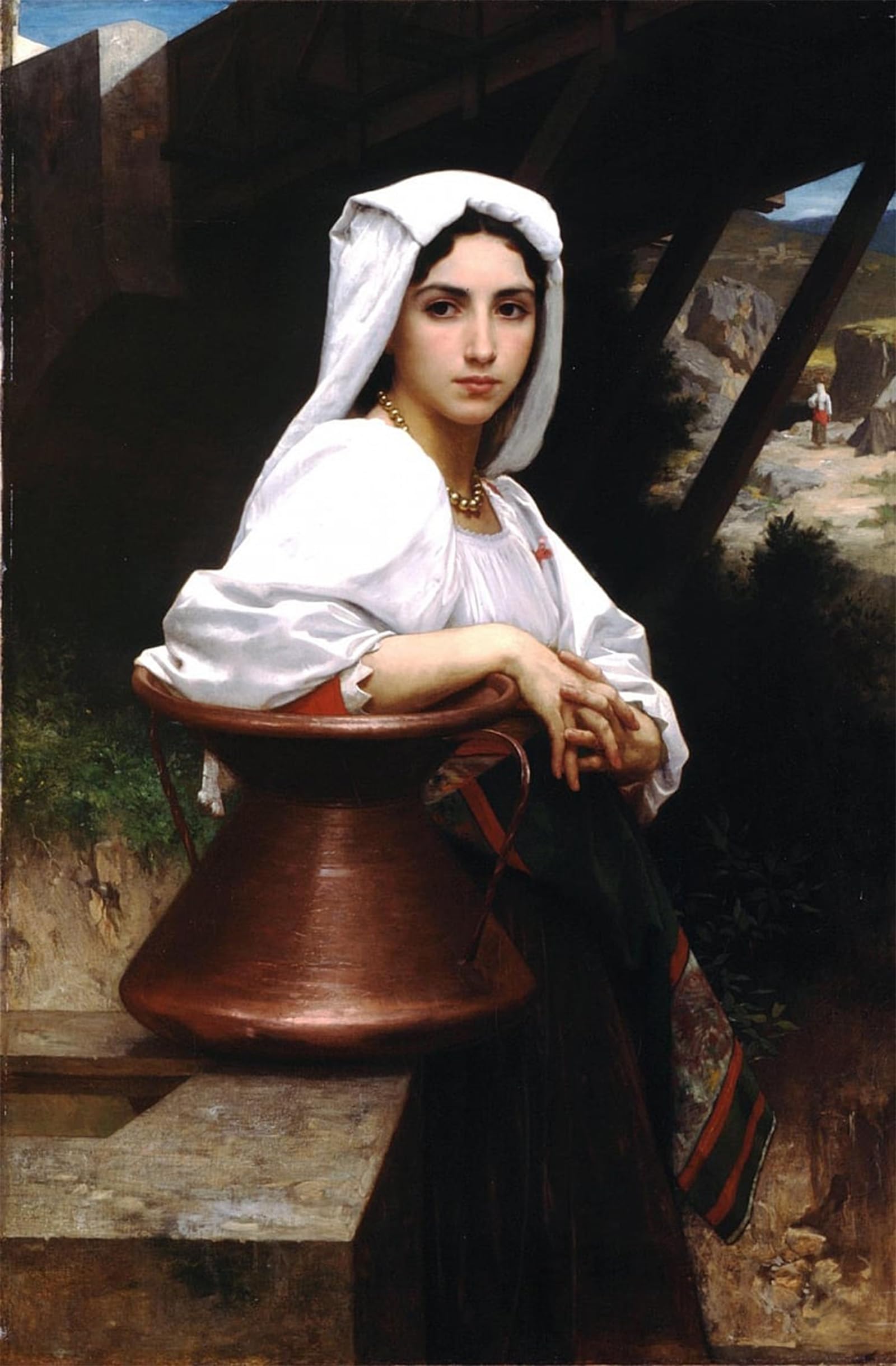 SERENDIPITP Vintage Picture Print on Canvas Wall Art Poster Aldolphe William Bougvereav by William Adolphe Bouguereau Artwork Print Poster for Wall Decor 60x90cm
