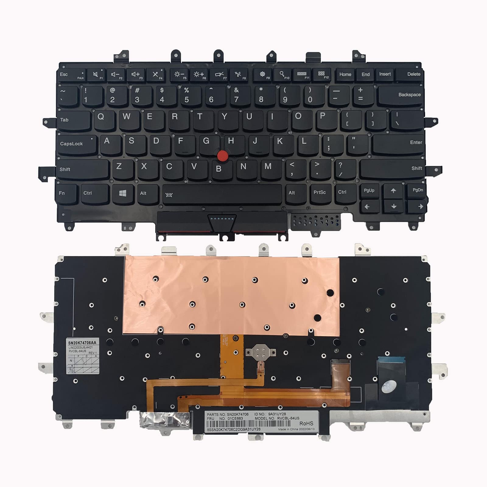 ThinkPad X1 Carbon Gen 12、英語配列キーボード Amazon.com: New Replacement Keyboard for Lenovo Thinkpad X1 Carbon