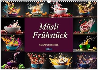 Muesli breakfast, US-Version (Wall Calendar 2026 DIN A3 Landscape), CALVENDO 12 Month Wall Calendar
