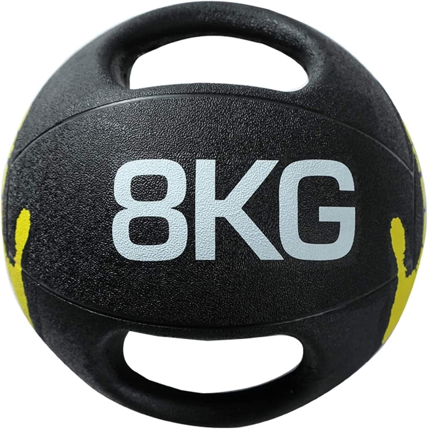 Palla Medicie Double Hadle Fitess Medicie Ball, Maschio Femmina Core Stregth Traiig Aerobics Rubber Ball, 3 kg / 4 kg / 5 kg / 6 kg / 7 kg / 8 kg / 9 kg / 10 kg, 8kg/17.6lbs