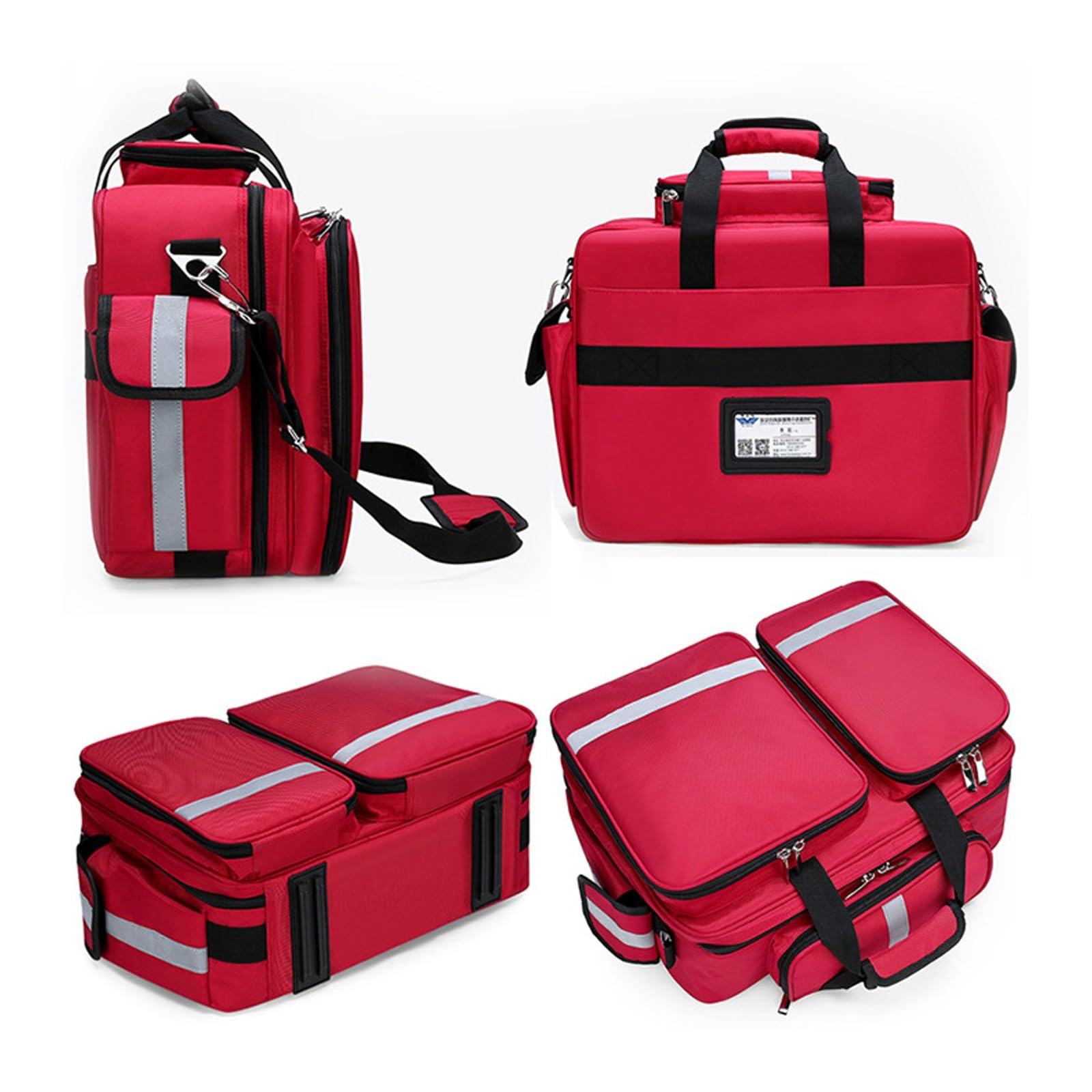 Botiquín De Primeros Auxilios Portátil De Gran Capacidad,Reflectante De Seguridad, Multicapa,Ideal For Rescate Médico,Médicos, Senderismo Y Emergencias Al Aire Libre(Navy blue)