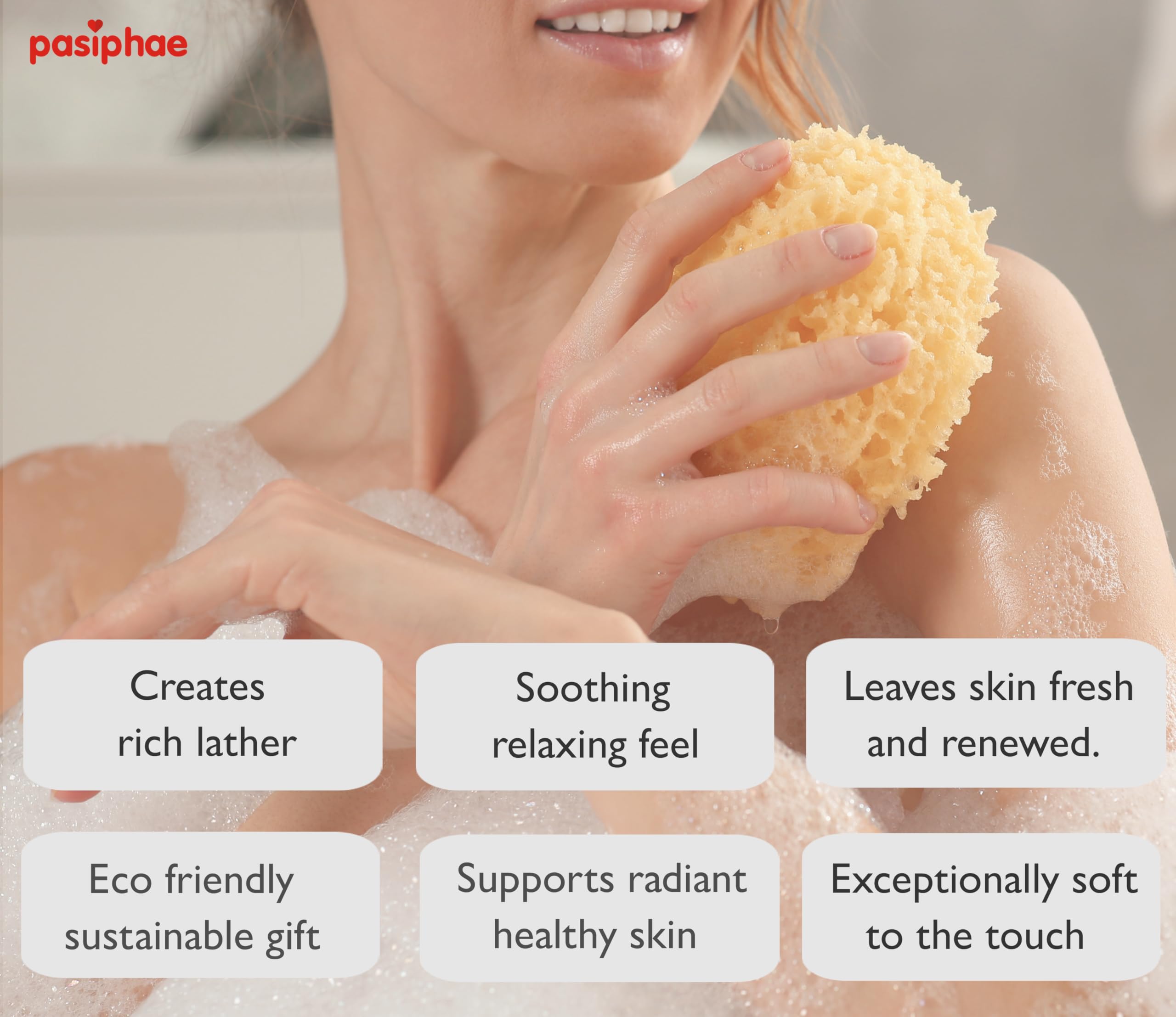 Naturalna miękka gąbka morska Loofah, gąbka o strukturze plastra miodu na sznurku do kąpieli i prysznica, 100% naturalna, organiczna, mężczyźni, kobiety, dorośli, złuszczająca, ekologiczny prezent w