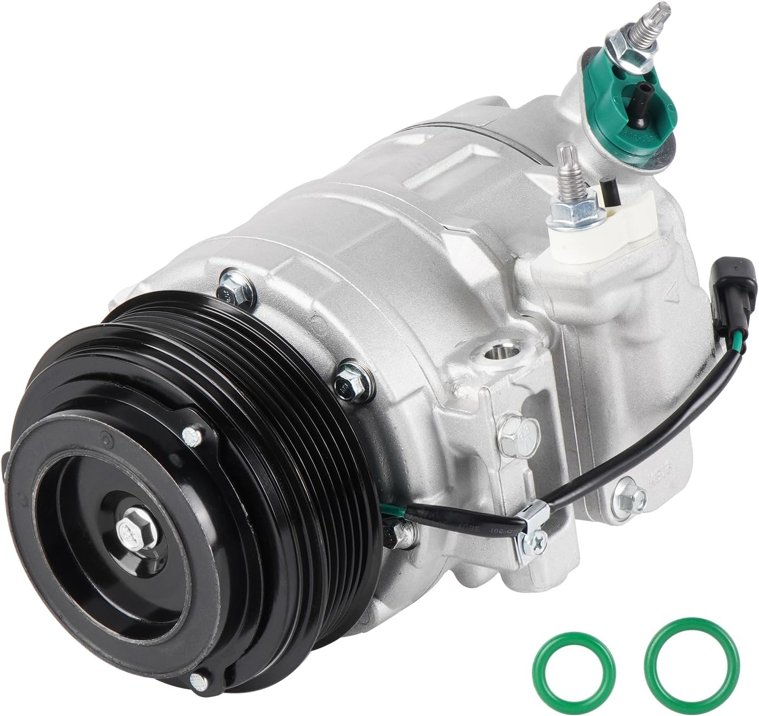 AC Compressor with A/C Clutch Compatible with Ford Explorer 3.5L 2011-2015 (Manual Control Valve Compressor), Police Interceptor Utility 3.7L 2013-2015, CO 9777C, NOT FIT turbocharged