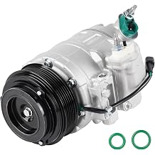 AC Compressor with A/C Clutch Compatible with Ford Explorer 3.5L 2011-2015 Manual Control Valve Compressor, Police Interceptor Utility 3.7L 2013-2015, CO 9777C, NOT FIT turbocharged