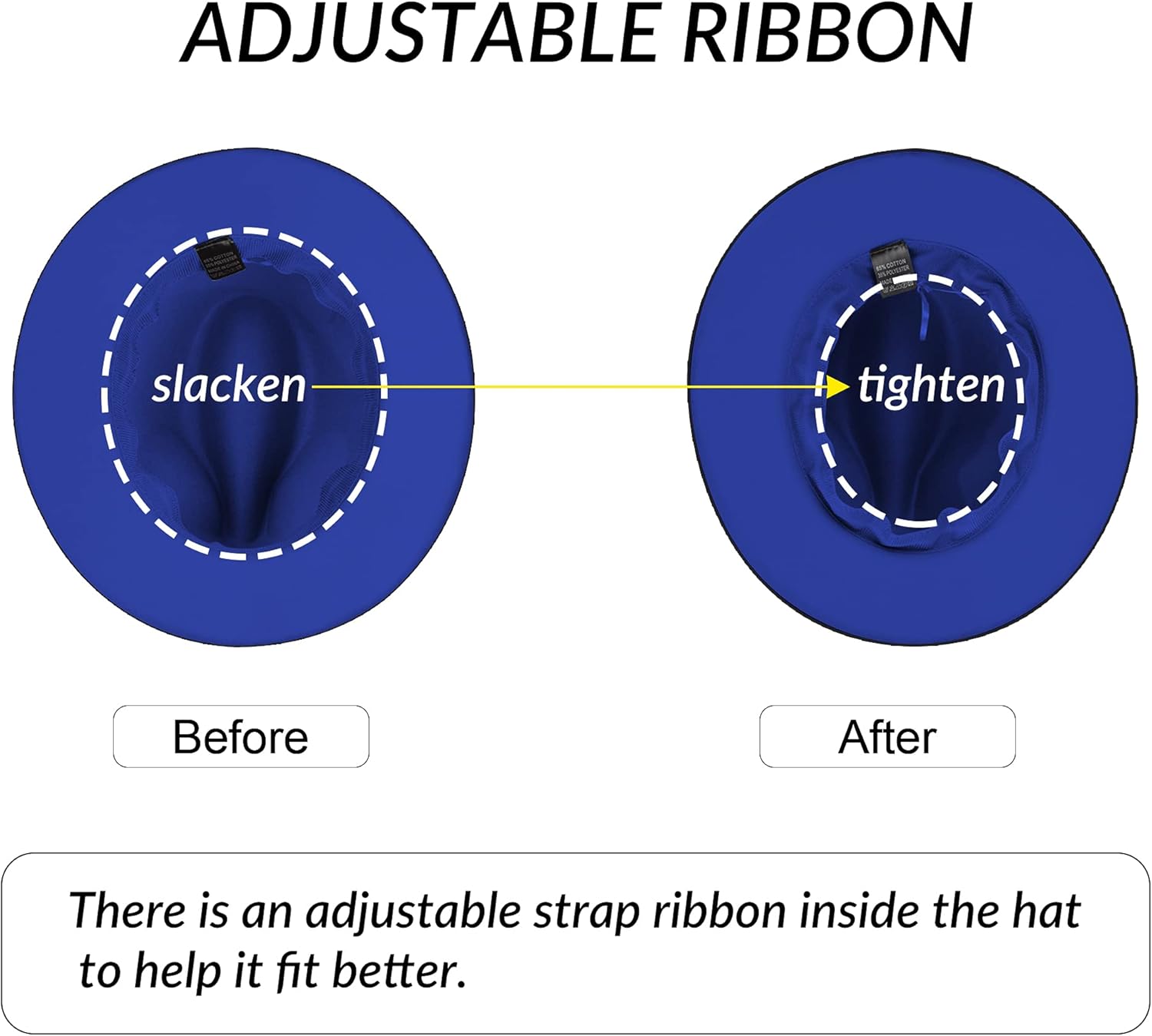 KUJUHA Women Men Wide Brim Fedora Hat - Image 4