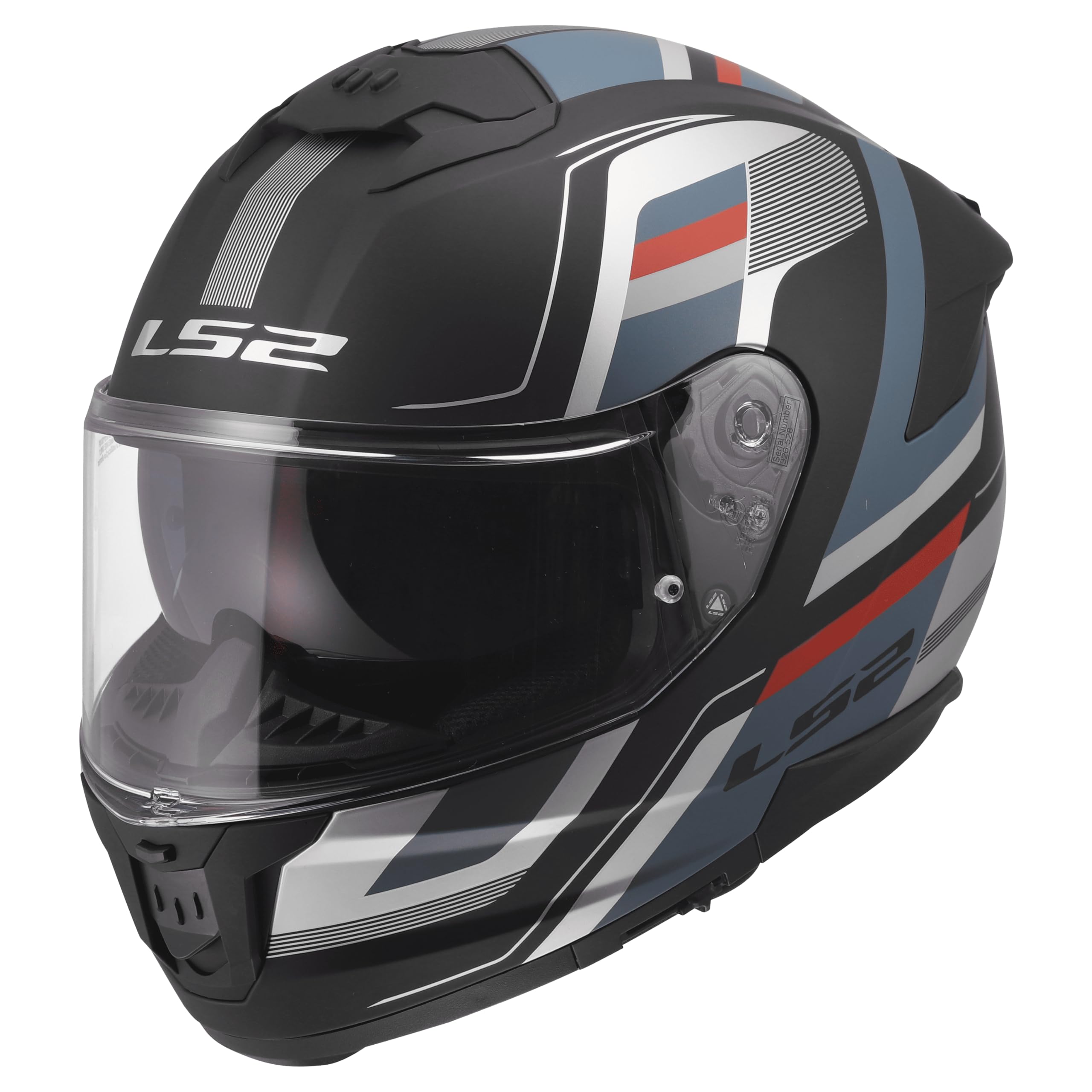 LS2, Casco Moto Integral STREAM II VINTAGE Matt Black Petrol, S