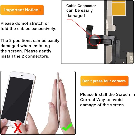 LL TRADER Screen Replacement for iPhone 11 Pro LCD 5.8 with Repair Kits