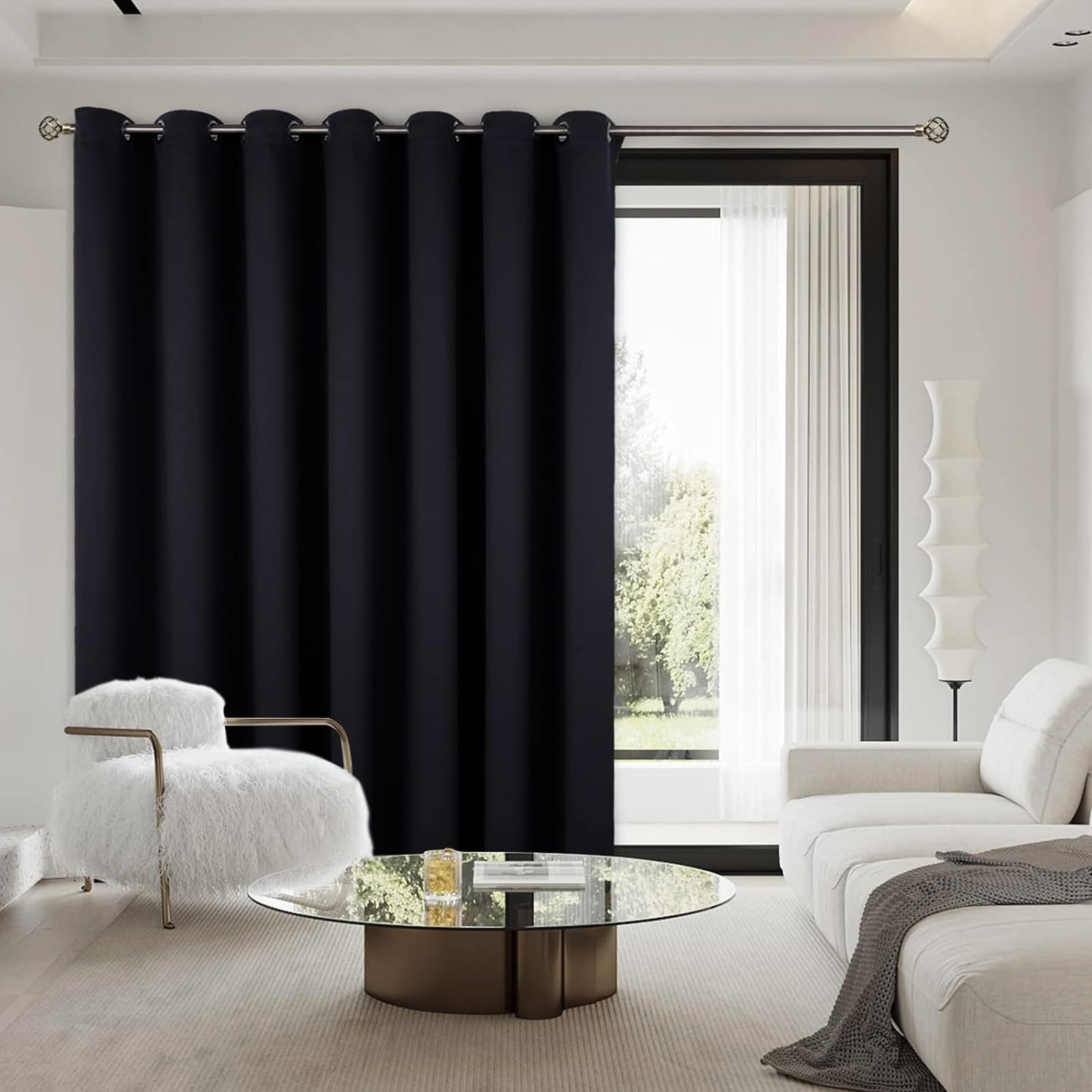 Amazon｜カーテン 2枚セット 遮光カーテン 215 x 240 cm しっかり厚手