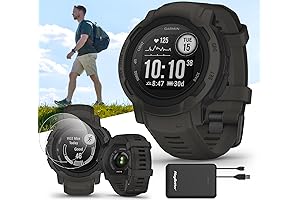 Garmin Instinct 2 (Graphite) Rugged GPS Smartwatch Bundle