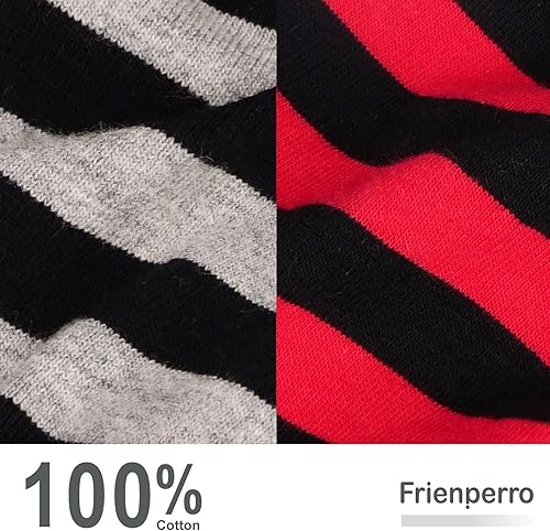 Miniatura 5 de Frienperro Camisa para perro, paquete de 2 ropa para perros pequeños, hembra, niño, ropa de chihuahua a rayas de algodón transpirable, ropa de