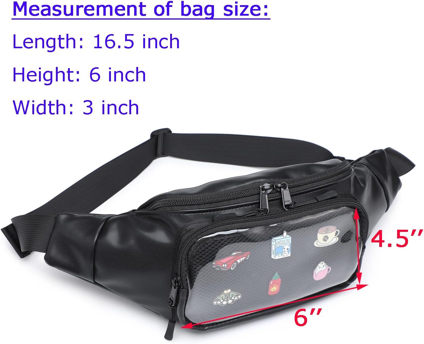 Ita Bag Fanny Pack Crossbody Belt Bag Waist Bag for Walking Hiking Everywhere Hip Pack