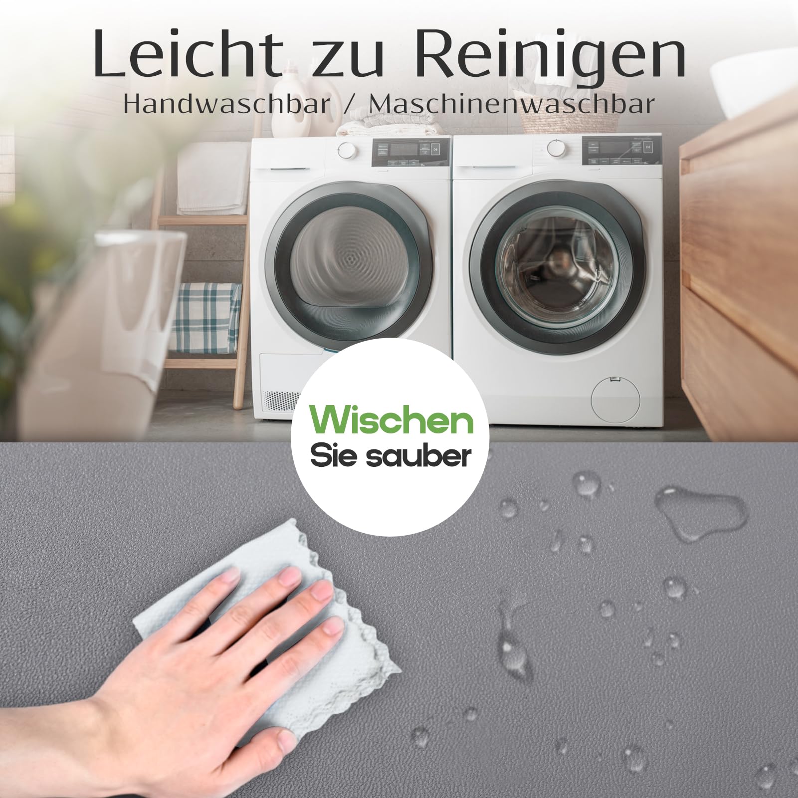 Set Coprisedie ALISHOMTLL In Pelle Elasticizzata - Impermeabile E Lavabile, 4 Pezzi Nero | Per Sala Da Pranzo E Cucina - Foto 6