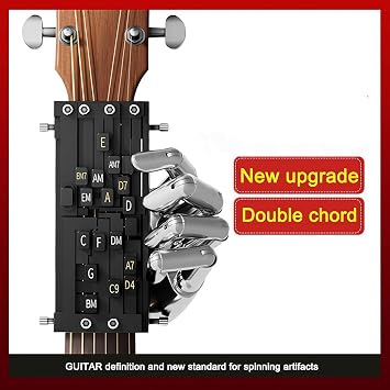Guitar Chord Presser, Guitar Aid Chords Trainer, Guitar Starter Learning Tool, Guitar Assistant Practical Teaching Tool for Guitar Learning Tool Accessories Gifts for Beginners Friends