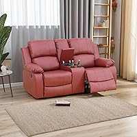 Vista 54 de A Ainehome Juego de muebles de sala de estar, juego de sofá reclinable, sofá de dos plazas para sala de estar, espacio pequeño, caravana, casa