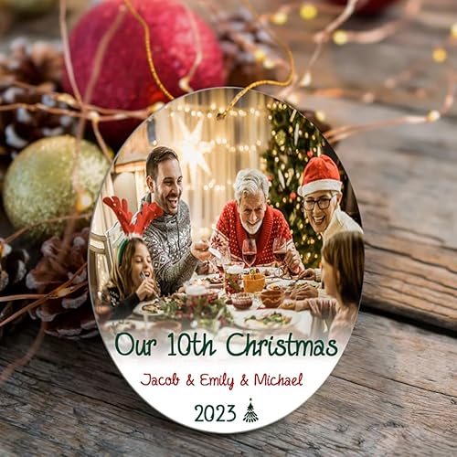 Miniatura 4 de Adorno de Navidad personalizado 2023, adorno de Navidad personalizado, adorno de mejor amigo, adornos con nombre personalizado, decoración de