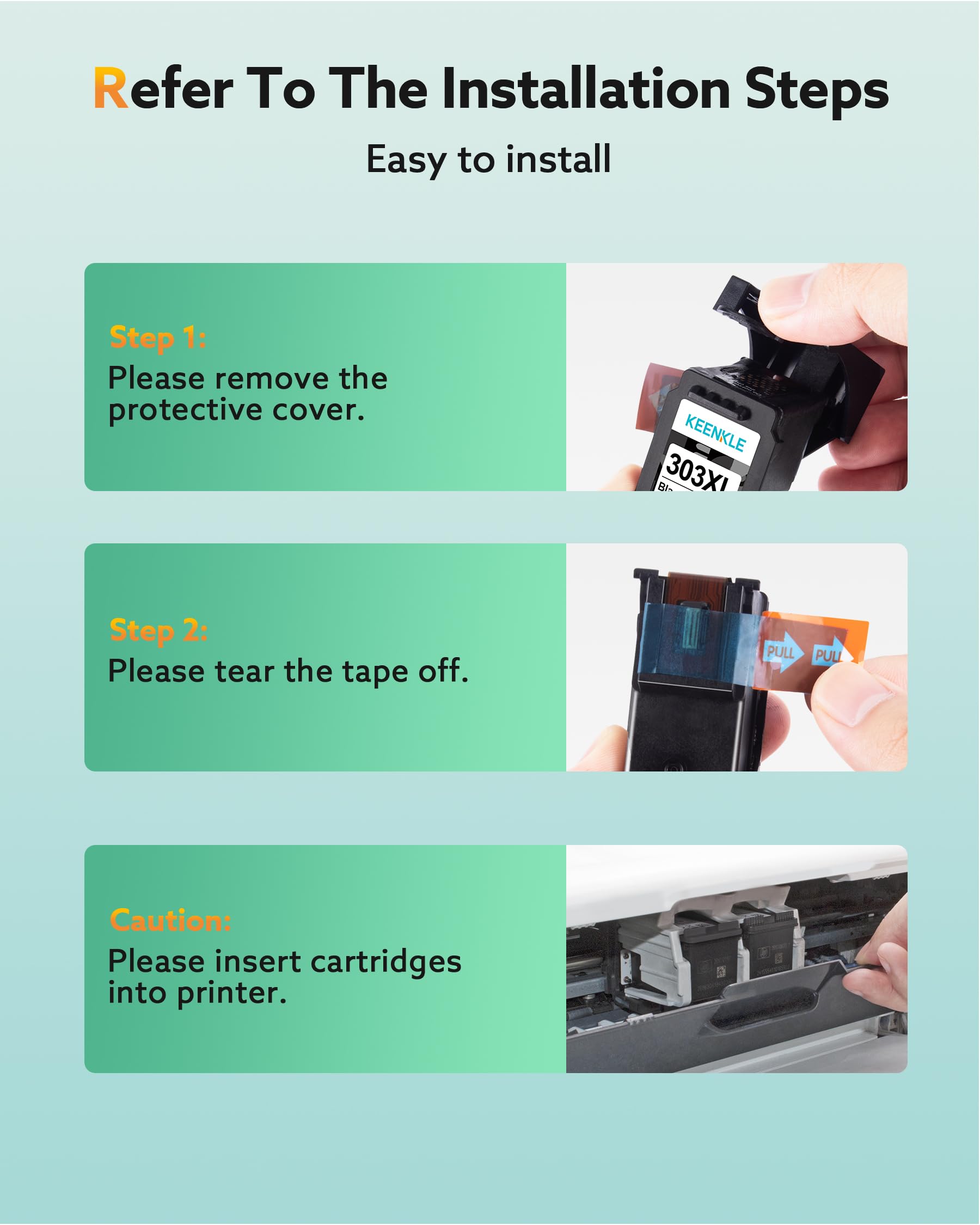 303XL Cartouches d'encre compatibles pour HP 303 Noir et Couleur Remplacement 303XL HP Cartouches d'encre pour HP Envy Photo 6220 6230 6232 6234 7130 7134 7234 7830 7820 7834 Tango TangoX Imprimante