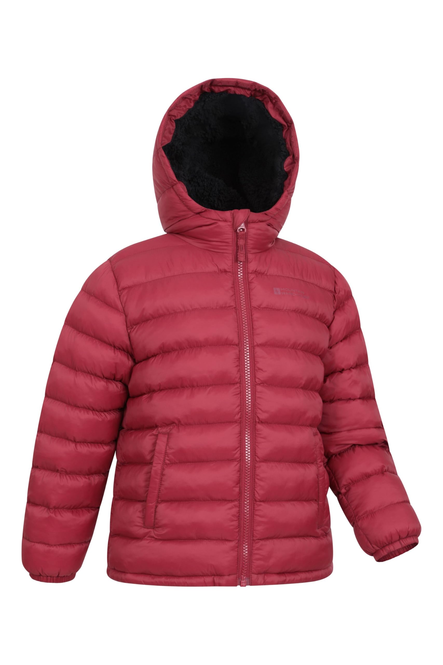 Mountain Warehouse Seasons Doudoune synthétique doublée de Fourrure pour Enfant - Manteau léger, Chaud et résistant à l'eau - pour l'automne, l'hiver, l'école