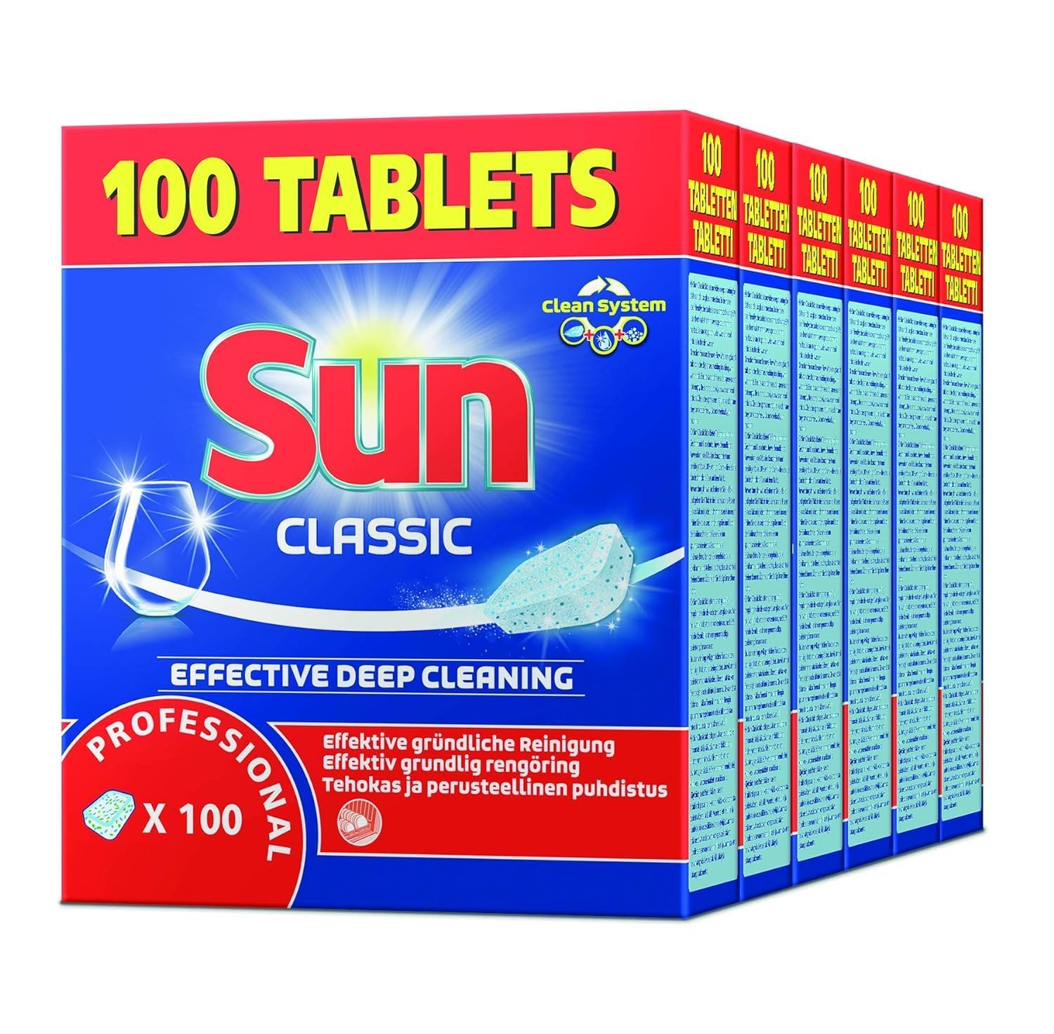 Sun Professional Classic Tabs Geschirrreiniger Tabs Produktbeschreibung