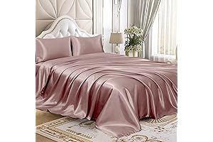 Homiest Rose Gold Satin Sheets Set